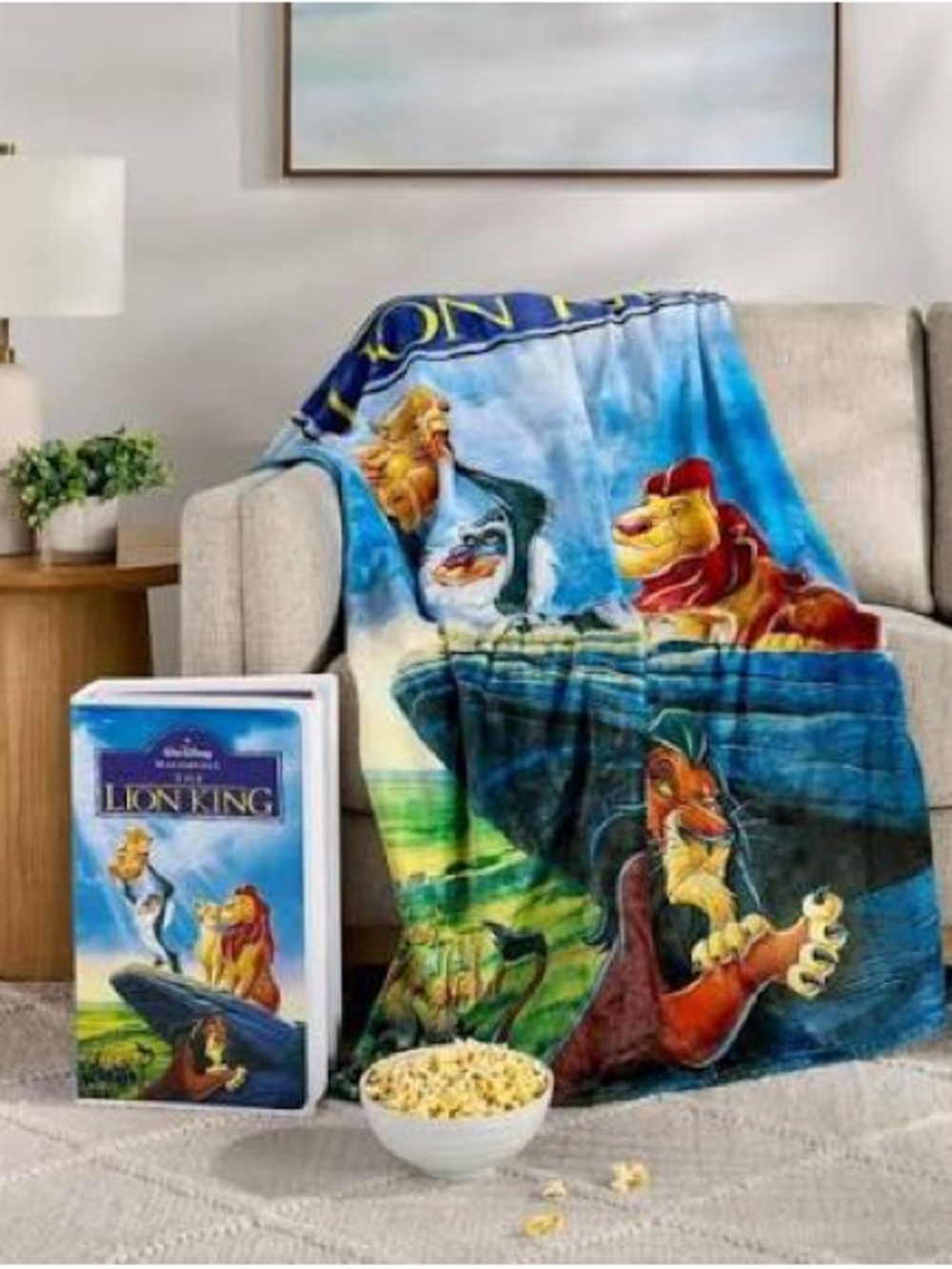 Disney The Lion King Classic VHS Boxed Silk Touch Throw Blanket 50" × 70"